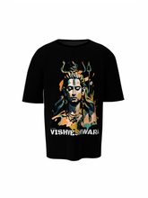 Vishveshwara Spiritual Black Oversized T-Shirt Unisex